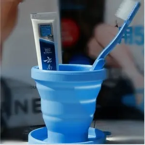 1pcsPortable Silicone Telescopic Drinking Collapsible Folding Cup Travel Camping