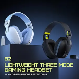 Wireless gaming headset for ps5/PS4/Switch/PC/Mac & Mobile | 2.4GHz/Bluetooth 5.3 Dual Mode | 7.1 surround sound | 30H + playtime | ergo comfort fit | fast charge | noise-cancel mic | perfect gaming gift Mother's Day Gift