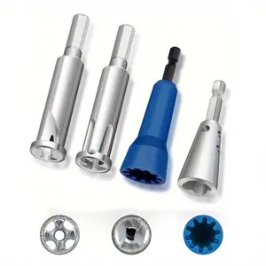 4Pcs Wire Twister for Drill, Wire Connector for Electrical Power Drill Alloy Steel Wire Nut Twister