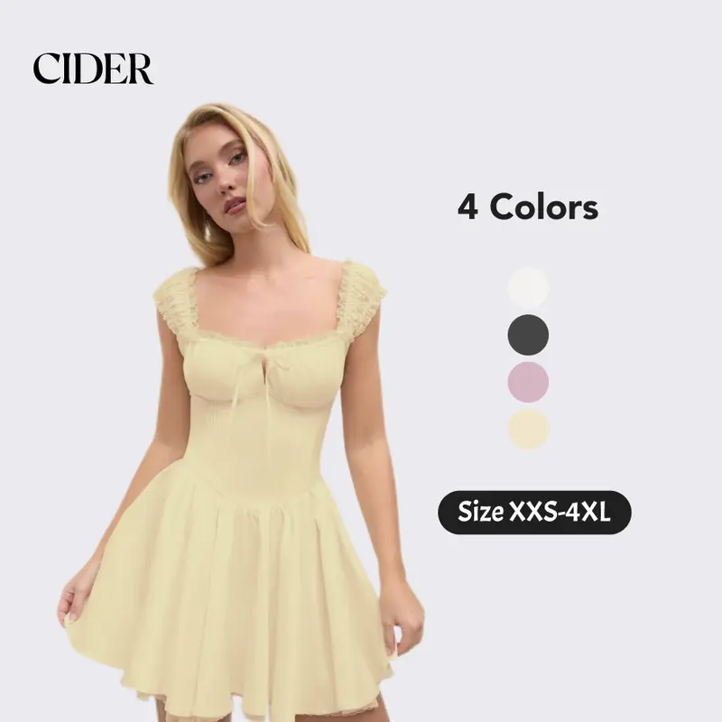 white christmas dresses Blooming Garden Corset Mini Dress main image 1
