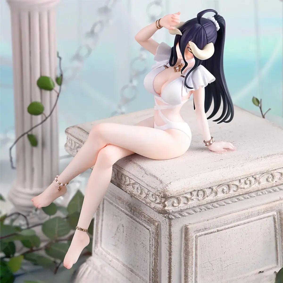 Noodle Stopper Figure Albedo Model Toys and Dolls Gift Collection Action Figure PVC 16CM Anime Overlord Figure