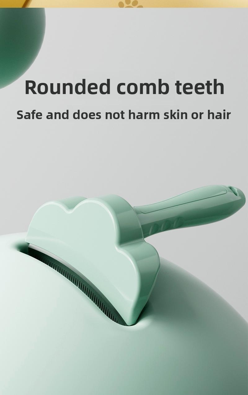 Pet hair thinning tool - floating hair removal curved knife head comb for detangling hair hairbrush pet brush pet comb