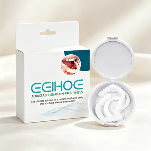 EELHOE Adjustable Snap-On Prostheses – Radiant, Confident Smile Solution – Comfortable & Realistic Fit – Temporary Tooth Replacement