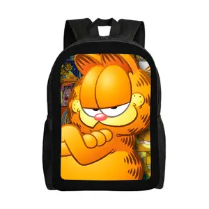 Garfield-Backpacks for Girls, Cute School Backpack, Aesthetic Bookbag for Teens, Lightweight Classic Backpack for Travel, Work, Picnic A-5