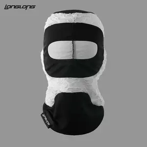 Full Face Mask, Breathable Face Cover for Men & Women, Summer Ghost Face Mask, Biker Festival Hoods, Full Face Spooky Vibe Accessories