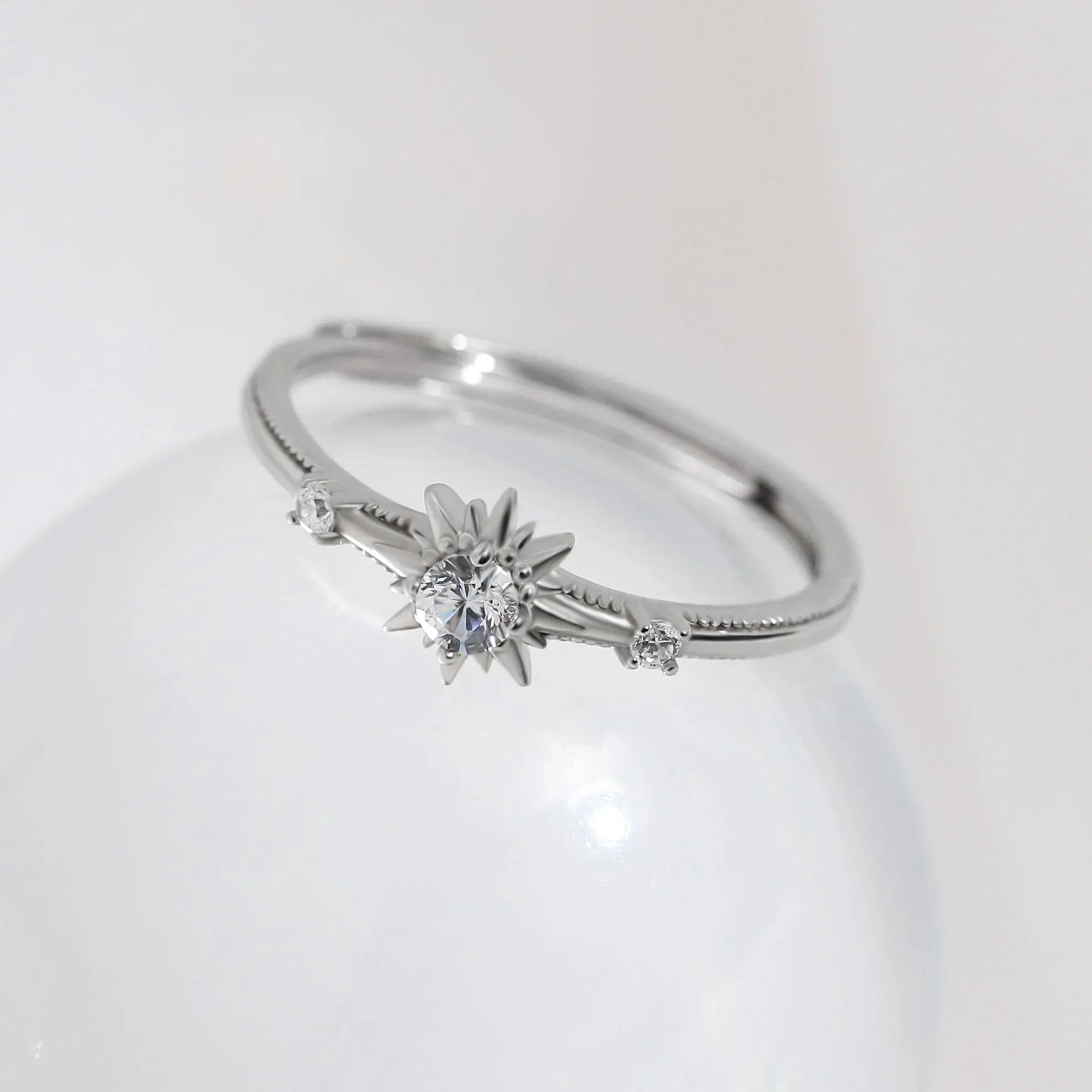 S925 Sterling Silver Sun Ring