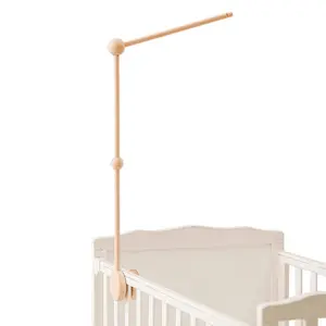 Crib Mobile Holder Wooden Mobile Arm & Hanger for Crib Nursery Decor for Baby Girl Boy