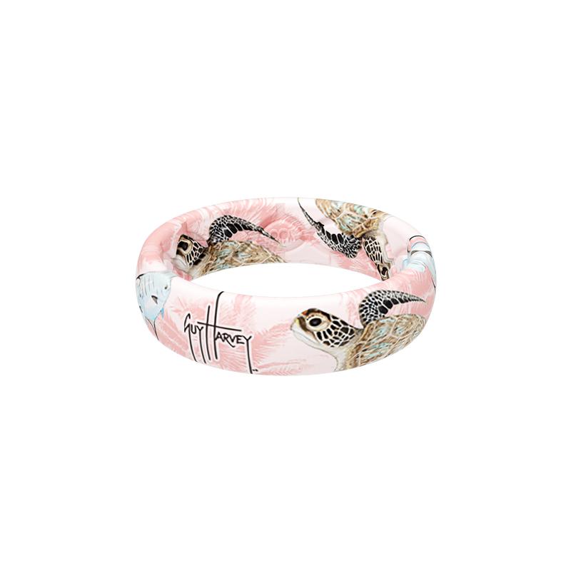 Guy Harvey Pink Sea Turtle Thin Ring