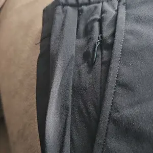 Alimens&Gentle Men's Stretch Dress Pants No Iron Golf Pants Expandable Waist Flat Front Business Casual Pants Formal Black