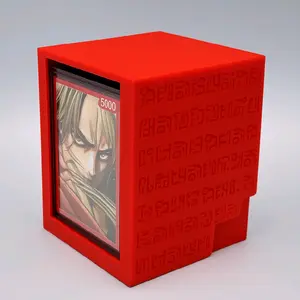 One Piece Poneglyph 3D Printed Deck Box with Dice Tray – Fits 100+ Sleeved Cards