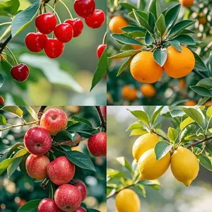 Dwarf Bonsai Fruit Tree Seeds Mix (200+pcs) – Lemon, Cherry, Orange & Apple Trees for Small Garden Spaces