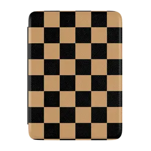 Casely Kindle Case | Fit Check | Black & Brown Checkerboard