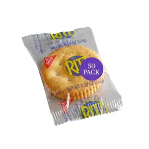 Individually Wrapped Buttery Crackers, Pack of 50 (100 Total Crackers) Bundled By Shoppyway