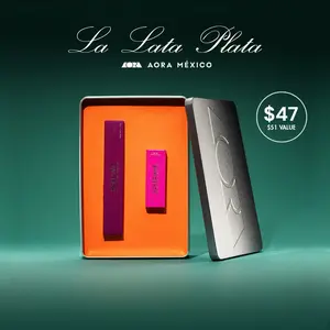 AORA México - Nude Rosa Lip Duo - La Lata Plata: Holiday Sets - Lipgloss & Lip Liner - Define & Gloss - Limited Edition - $49 Value