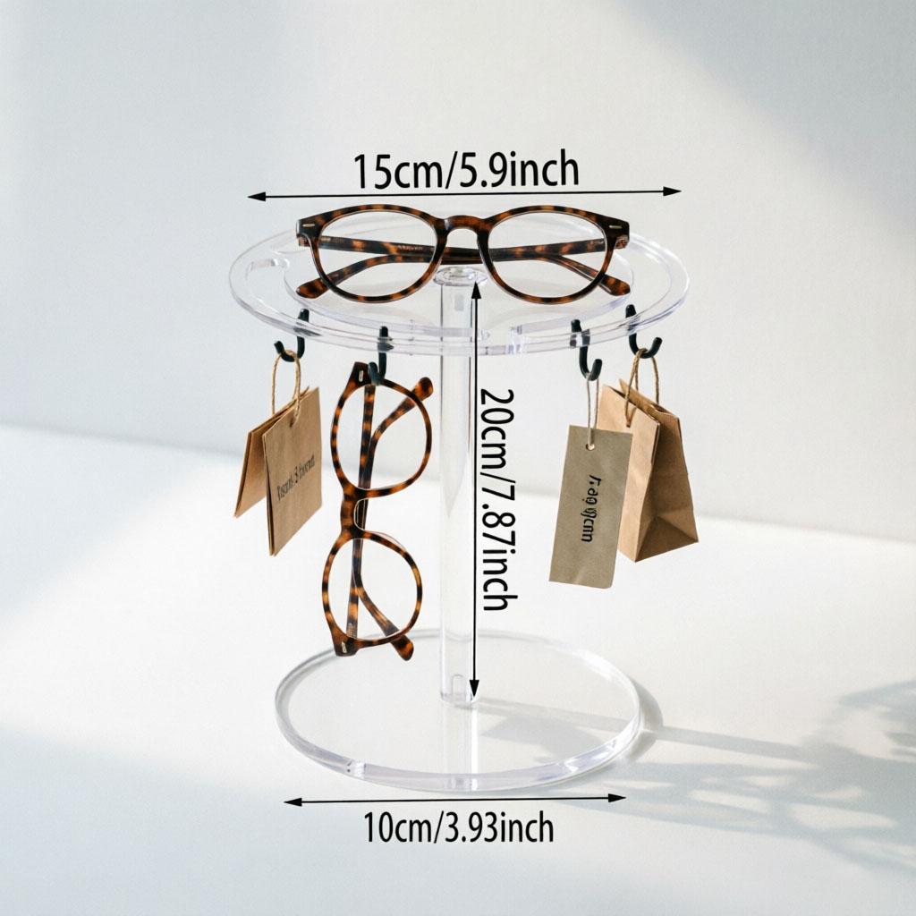 ADISEN Sunglasses Rotating Eyeglasses Sunglasses Holder Stand , Eyeglasses Display Rack,Eyewear room Tabletop Glasses Storage Organizer Acrylic, Round,for Office Desk Bedroom,6.89×6.89×1.38 inch,Acrylic Tabletop Organizer ADISEN Sunglasses Rotating Eyeglasses Sunglasses Holder Stand , Eyeglasses Display Rack,Eyewear room Tabletop Glasses Storage Organizer Acrylic, Round,for Office Desk Bedroom,6.89×6.89×1.38 inch,Acrylic Tabletop Organizer