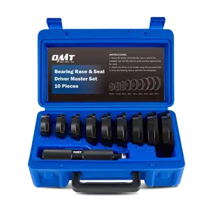 Orion Motor Tech Bearing Press Kit,10pc Bearing Race and Seal Driver Set with Seal Driver and 9 Bearing Adapters,Seal Installer Bearing Driver Kit for Bearing Installation, 39.5-81mm Silver/Black/Multicolor, for Automotive Wheel Hubs, fathersdaygift