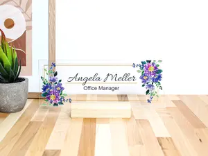 Personalized Office Name Plate, Custom Name Sign, Office Decor Custom Logo, Boss Lady Gift, Father Day Gift, Gift for Boss, Desk Name Plaque