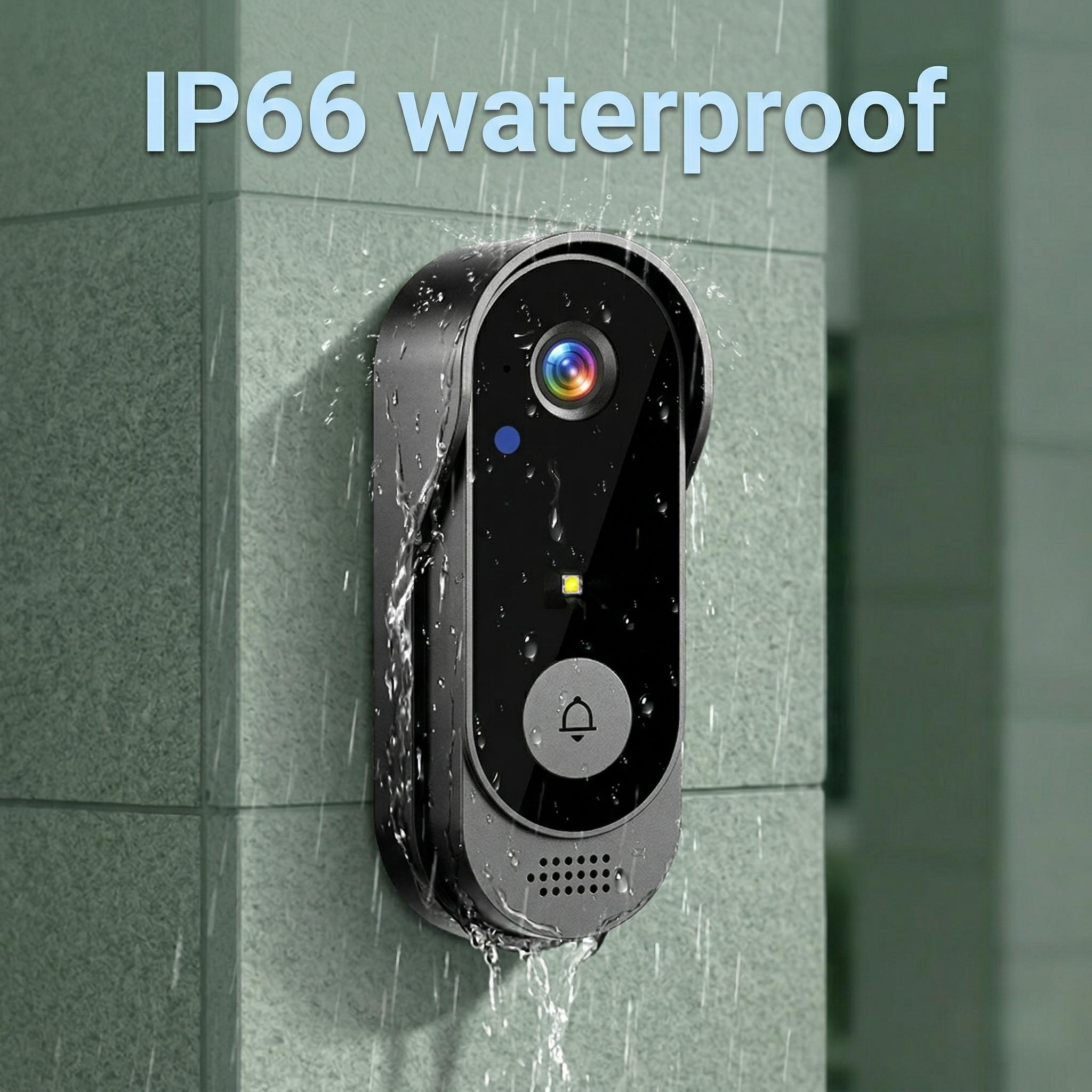 X8 Wireless Doorbell Camera, No App & No Monthly Fees, Rechargeable Video Doorbell with Night Vision, Motion Sensor, Two-Way Audio, Waterproof Home Security