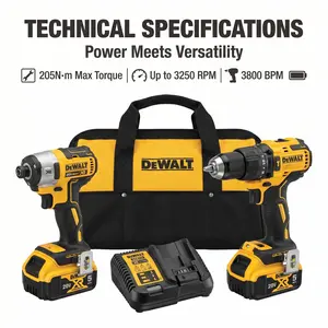 DEWALT DCF805 DCF850 Brushless Drill Driver And Impact Driver Kit With  2026