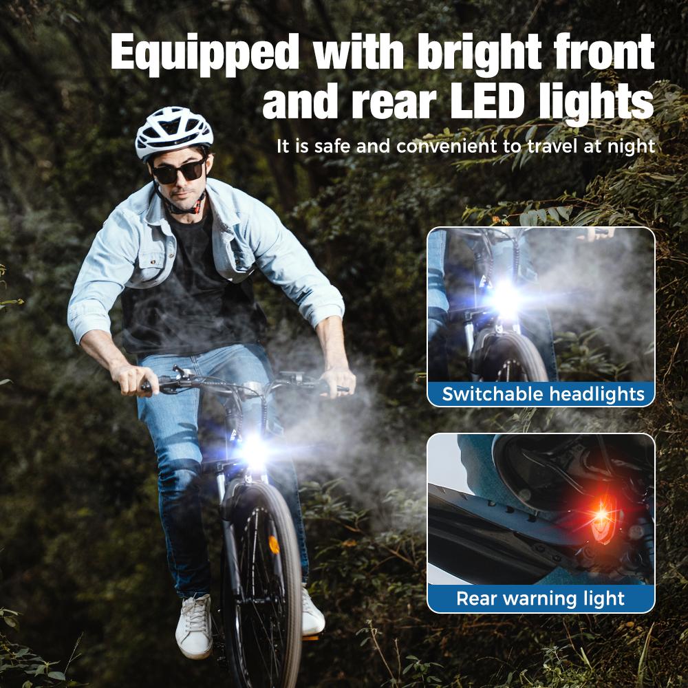 Adult Electric Bicycle 750W | 60 Miles Long Range, Removable Battery, 5 Speed, Shock Absorber
