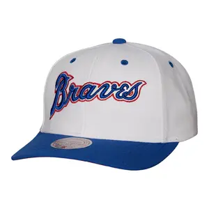 MENS MITCHELL & NESS MLB EVERGREEN PRO SNAPBACK COOP BRAVES - WHITE