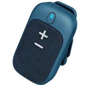 Wearable Bluetooth Speaker lPX5 Water-Resistant MagneticClip-On Wireless Portable Mini Speaker Built-in Mic forHands-Free Music and Calls Smartphone Audio Metal