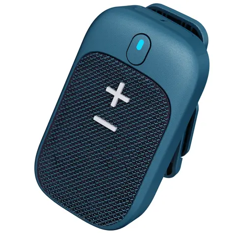 Mini Metal Bluetooth Speaker - Wearable IPX5 Water-Resistant Device with Magnetic Clip-On Design, Built-In Mic for Hands-Free Calls & Music, Wireless Portable for Smartphones, Earbuds Compatible, Bluetooth Speakers