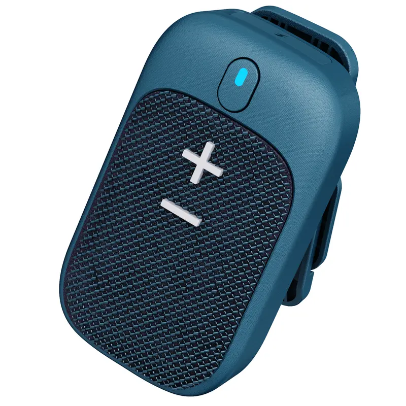 Mini Metal Bluetooth Speaker - Wearable IPX5 Water-Resistant Device with Magnetic Clip-On Design, Built-In Mic for Hands-Free Calls & Music, Wireless Portable for Smartphones, Earbuds Compatible, Bluetooth Speakers