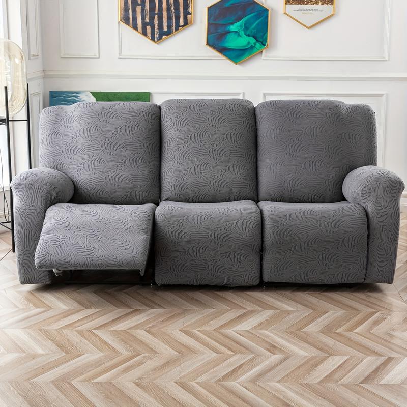 Leopard Print Stretch Recliner Sofa Cover, 3-Seater Sectional Slipcover with Pockets, Machine Washable Furniture, Protector #TikTokShopHolidayHaul