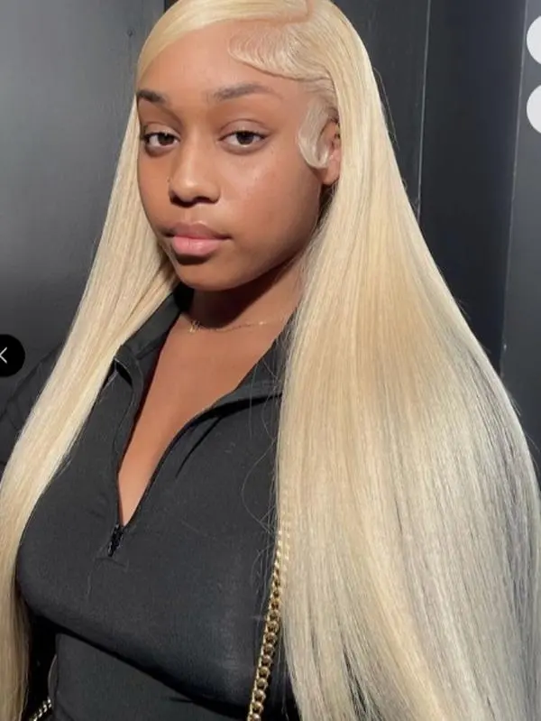 Hair Brazilian Virgin Barbie Blonde Human Hair Pure 613 Blonde 13x4 &13x6 Lace Front Wigs And 5x5 Lace Closure Wigs With Baby Hair Natural Hairline Free Part For Your Choice