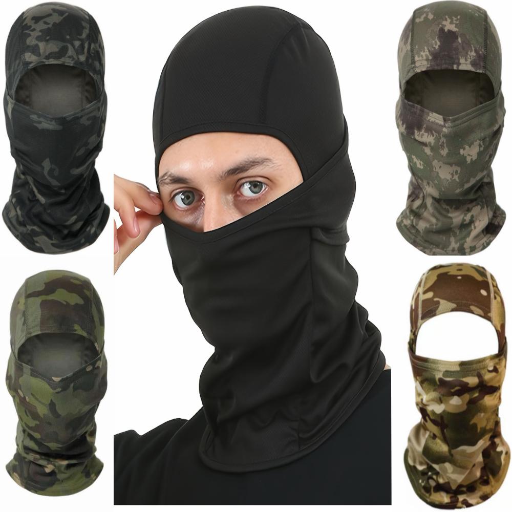 Face Masks Motorcycle Head Cover Full Face Mask Neck Gaiter Versatile Breathable Stretchy Balaclava Hat for Men And Women Suitable for Outdoor Activities Like Cycling Running Hiking Fishing And Skiing Providing Full Face Coverage And Sun Protection