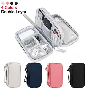 New portable cable storage bag with double-layer design and portable waterproof cable storage box