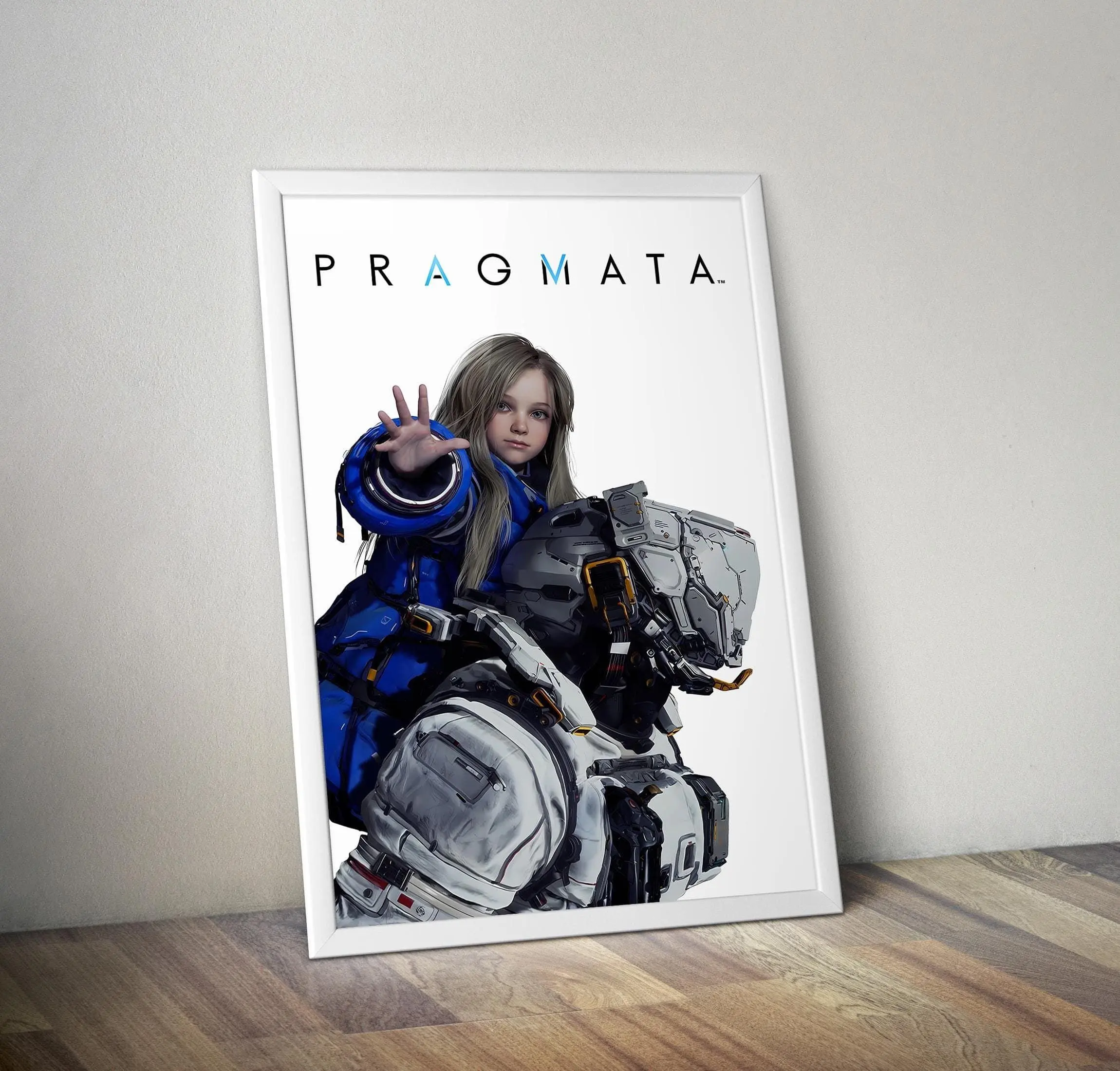 Pragmata Video Game Poster, Classic Sci-Fi Gaming Art Print, Exclusive Gamer Wall Decor, Sophisticated Aesthetic, Unframed Print Only