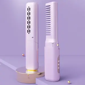 Cordless Hair Straightener Brush Long Lasting Styling Straightener for Various Hair Style Design Ionic Technology for Frizz-Free Styling for All Hair Types