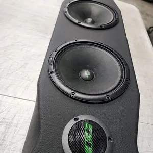 LOADED  Universal 38” Sound Bar  Pod 4x 6.5" Midrange & 2x Tweeter  (wood and fabric ) LOADED 4 DEAF BONCE AP-M61SE AND 2 TWEETERS DEAF BONCE TH-25G  PAQUETE COMPLETO 4 BOCINAS Y 2 TWEETER !!!!!!!!