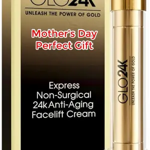 GLO24K Express Non-Surgical 24k Anti-Aging Facelift Cream for Instant Lift Face Neck Eyes Anti-Aging Cream from Glo24k