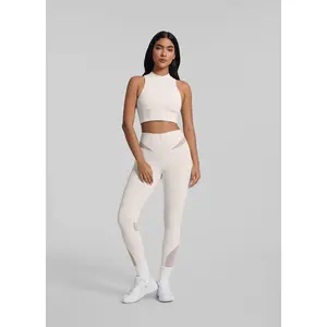 Zip Front Mesh Leggings | Catline Collection | Womenswear