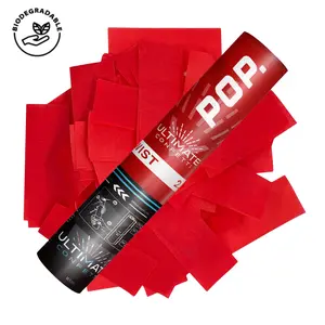 Red Tissue - Handheld Confetti POP Cannon (12")