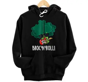 Broc And Roll Funny Broccoli Pun  Hoodie, Sweatshirt, T-Shirt