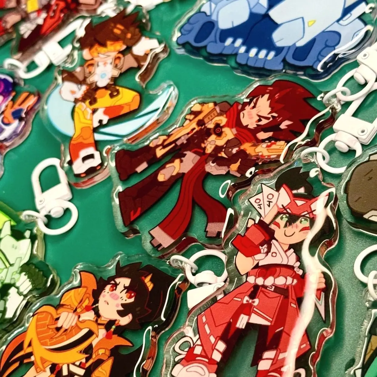 Overwatch Character Acrylic Keychains, Full Charater Bag Charm Gifts