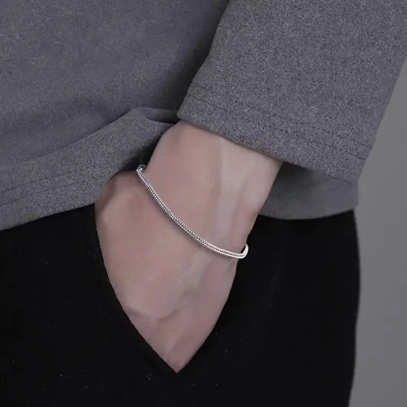 Titanium steel bracelet for men, niche high-end stainless steel men's bracelet, men's jewelry