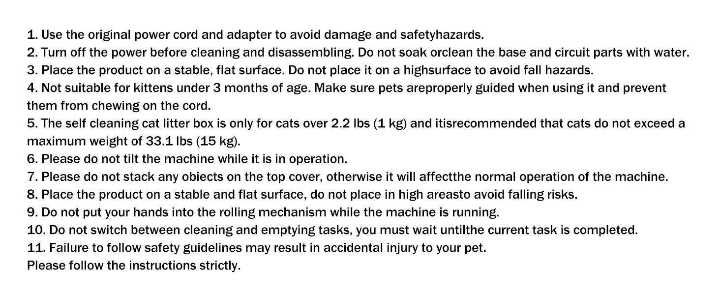 TAYACICY Automatic Self Cleaning Litter Box, Large Capacity Cat Litter Box Self Cleaning for Cats 2.2-33lbs, App Control,Safety Protection, 2 Roll Garbage Bags,White & Grey