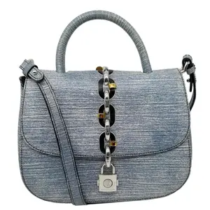 Pre-owned Louis Vuitton Leather Crossbody Bags Chain It PM Crossbody Bag Blue