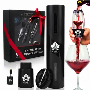 Rechargeable Wine Opener Set – Electric Corkscrew + Foil Cutter | Gift for Wine Lovers | Elegant & Easy to Use | SALE | Kitchen Utensils