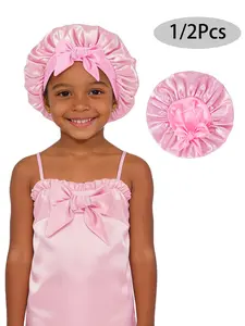 Smooth Satin Bonnet with Ties, Fashionable and Comfortable Sleep Cap, Breathable and Non-Slip, Daily Hair Care Hat
