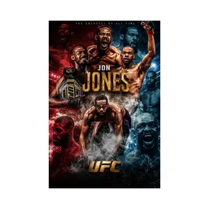 MMA Champion Collage Poster, Greatest Fighter Wall Art, Combat Sports Room Decor Gift