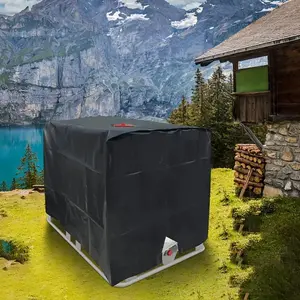 IBC Tote Cover, Water Tank Protective Cover, Sunshade Waterproof Polyester Cover for Outdoor Garden, Water Tank Protective Cover