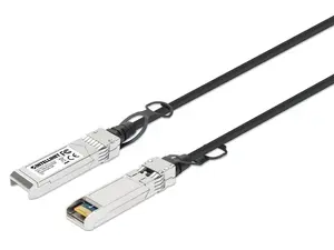 Intellinet SFP+ 10G Passive DAC Twinax Cable, SFP+ to SFP+, 7 ft., MSA-compliant for Maximum Compatibility, Direct Attach Copper, AWG 30, Black