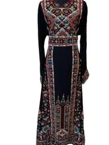 Ghina Thobe - Women's Embrodiered Dress, Arabic Dress, Ceremony Dress, Modest, Maxi - Eid, Ramadan, Gifts for Her