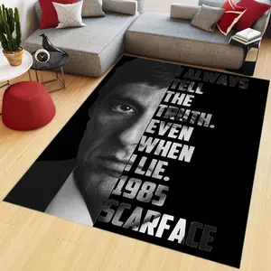 Tony Montana Rug, Scarface Rug, Mafia Rug, Movie Rug, Home Decor Rug, Living Room Rugs, Cool Rug, Area Rug, Gİft For Him Her, Office Carpet